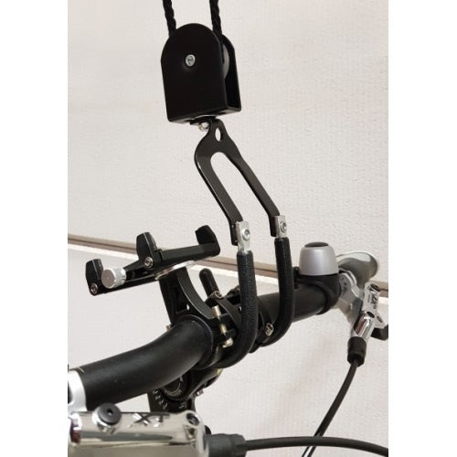 Laad de afbeelding in de Gallery-viewer, Mirage Fietslift Superlifter 57Kg Staal Zwart 11-Delig

