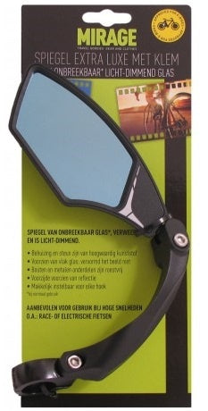 Mirage Stuurspiegel Verstelbaar 10 X 5 Cm Zwart