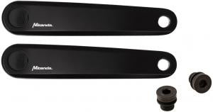 Laad de afbeelding in de Gallery-viewer, Miranda Set Cranks E-Bike Aluminium 170 Mm Zwart
