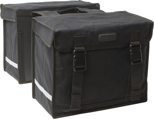 New Looxs Dubbele Fietstas Canvas De Luxe 46 Liter Zwart – 030.410