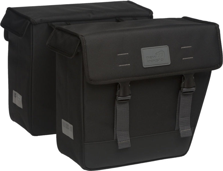 Laad de afbeelding in de Gallery-viewer, New Looxs Dubbele Fietstas Origin Hybride 39 Liter – 112.330 zwart
