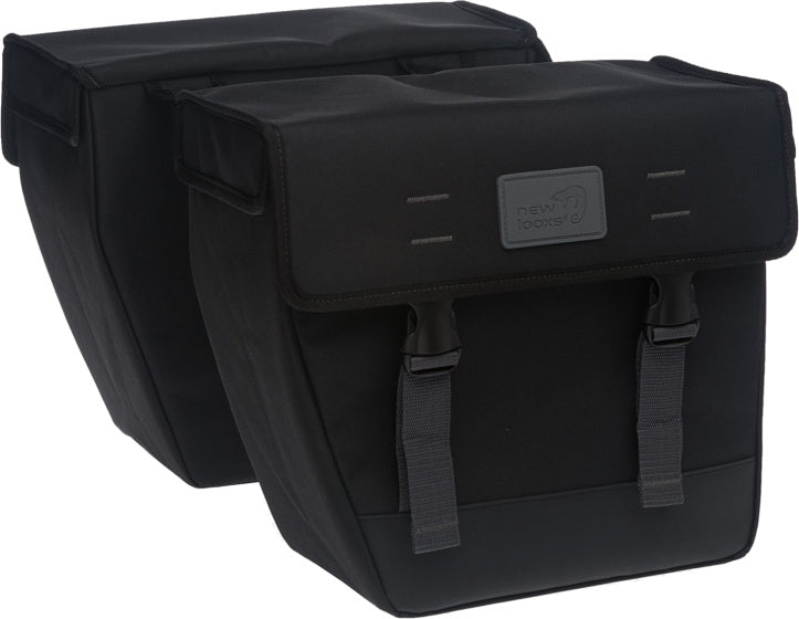 Laad de afbeelding in de Gallery-viewer, New Looxs Dubbele Fietstas Origin Hybride 39 Liter – 112.330 zwart
