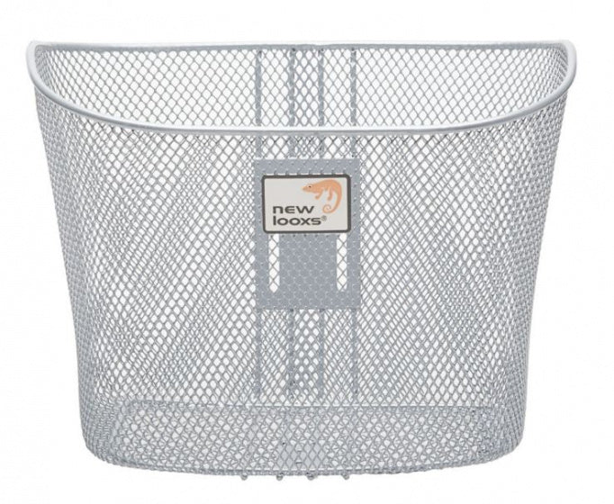 New Looxs Fietsmand Toscane Voor 19 Liter Zilver