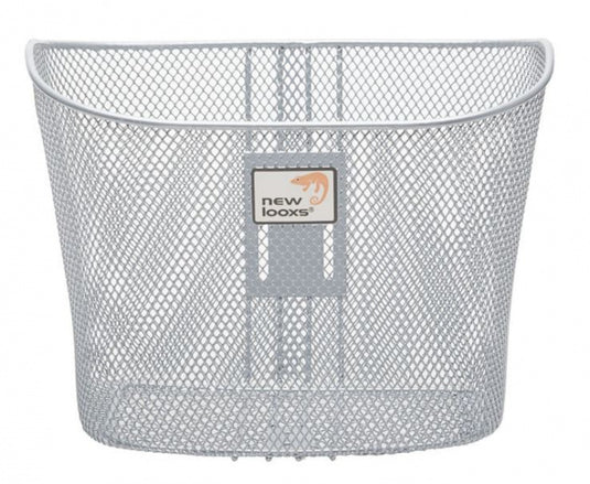 New Looxs Fietsmand Toscane Voor 19 Liter Zilver