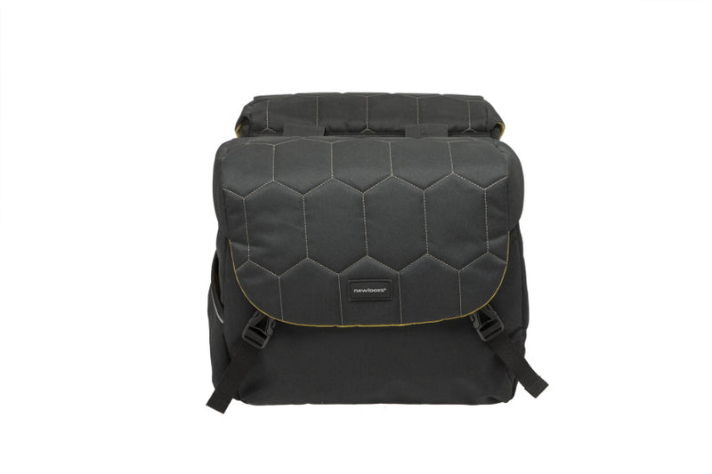 Laad de afbeelding in de Gallery-viewer, New Looxs Mondi Joy Quilted Dubbele Tas 38L Zwart
