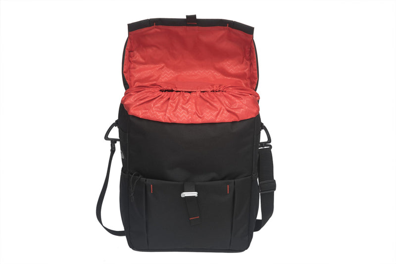 Laad de afbeelding in de Gallery-viewer, New Looxs Vigo Enkele Tas 18,5L Afneembaar Zwart
