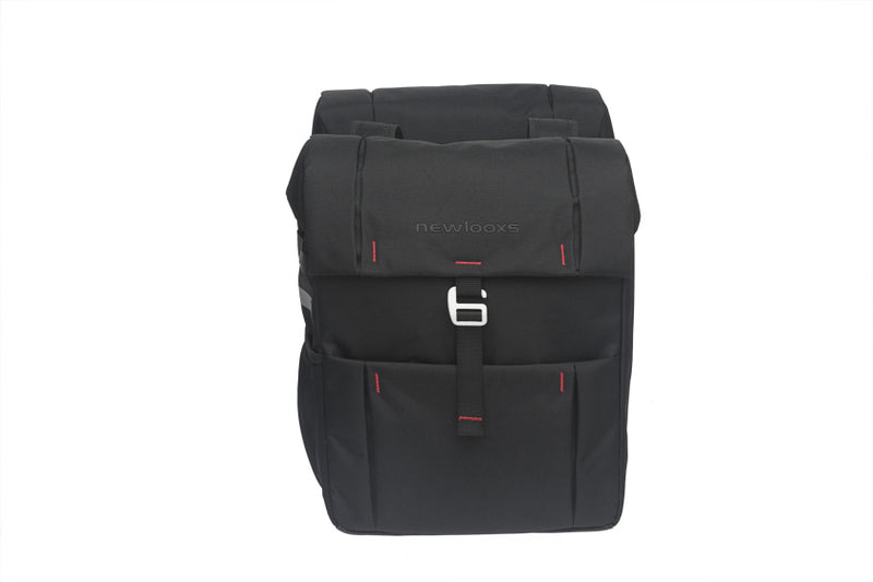Laad de afbeelding in de Gallery-viewer, New Looxs Vigo Dubbele Tas 37L Zwart
