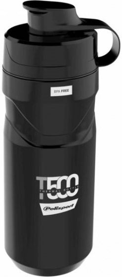 Polisport Bidon Thermal T500 Polypropyleen 500 Ml  zwart/grijs