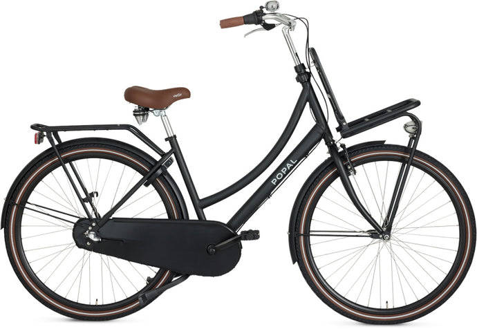 Popal Daily Dutch Basic+ 47 Cm Dames 3V Terugtraprem  28 inch matzwart
