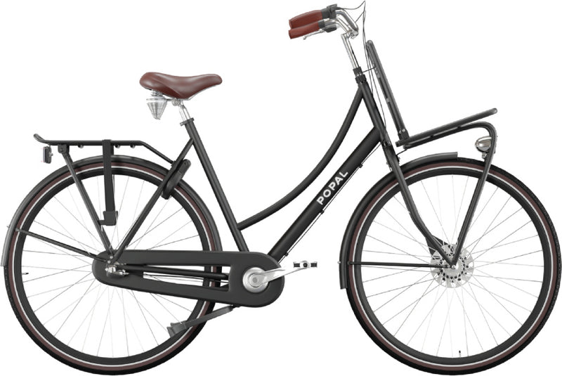 Laad de afbeelding in de Gallery-viewer, Popal Daily Dutch Prestige Dames 7V Rollerbrake  28 inch 47 cm matzwart
