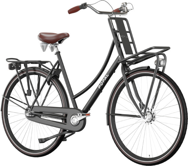 Laad de afbeelding in de Gallery-viewer, Popal Daily Dutch Prestige Dames 7V Rollerbrake  28 inch 47 cm matzwart
