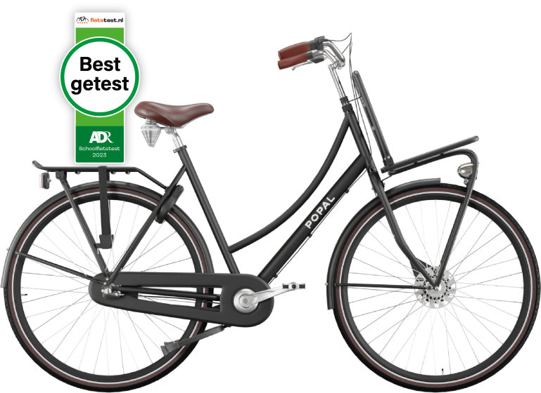 Laad de afbeelding in de Gallery-viewer, Popal Daily Dutch Prestige Dames 7V Rollerbrake  28 inch 47 cm matzwart
