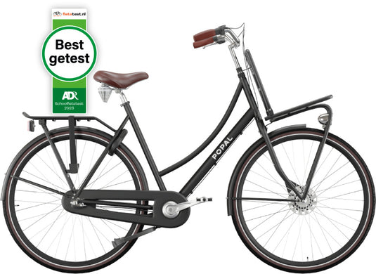 Popal Daily Dutch Prestige Dames 7V Rollerbrake  28 inch 47 cm matzwart