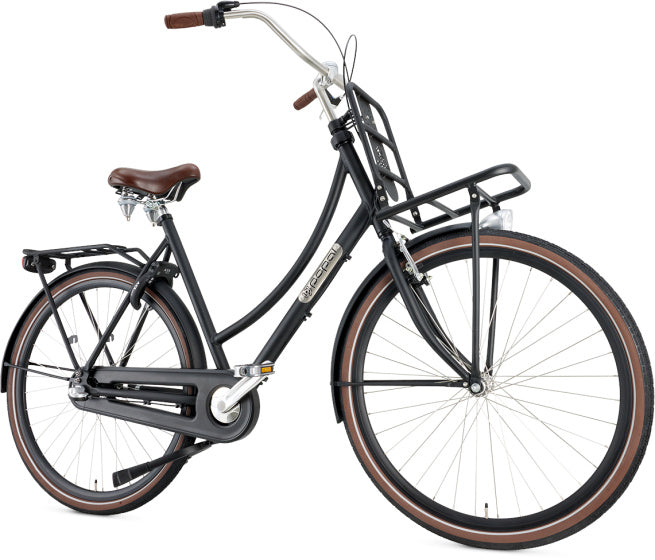 Laad de afbeelding in de Gallery-viewer, Popal Daily Dutch Prestige 57 Cm Dames 3V Terugtraprem matzwart 28 inch
