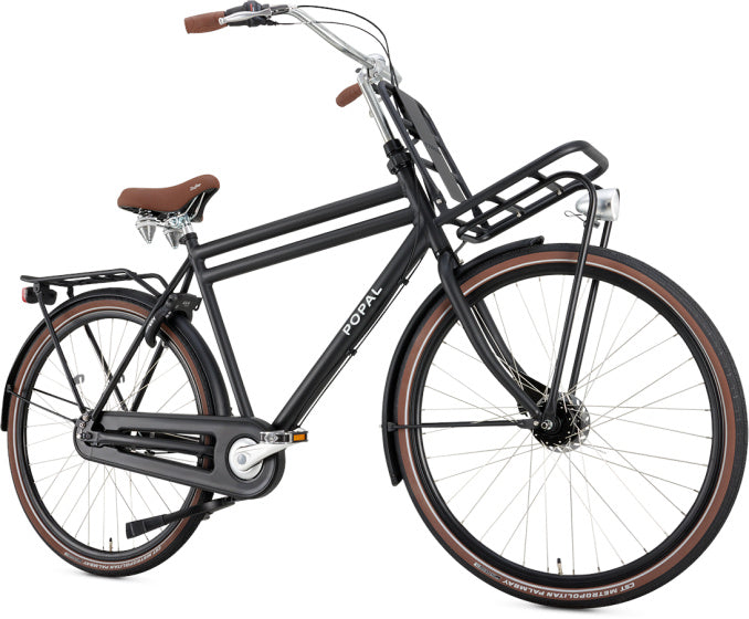 Laad de afbeelding in de Gallery-viewer, Popal Daily Dutch Prestige 57 Cm Heren 7V Rollerbrake matzwart 28 inch
