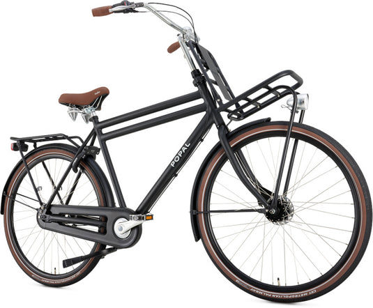 Popal Daily Dutch Prestige 57 Cm Heren 7V Rollerbrake matzwart 28 inch