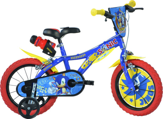 Dino Sonic 16 Inch 27 Cm Jongens Knijprem Blauw/Geel