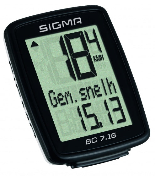 Sigma Fietscomputer Bc 7.16 Zwart