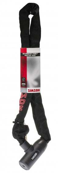 Laad de afbeelding in de Gallery-viewer, Simson Kettingslot Fairly 100 Cm X 8 Mm Zwart/Rood
