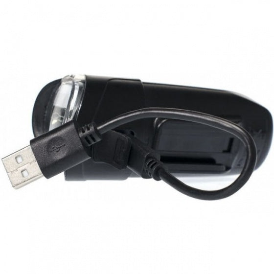Laad de afbeelding in de Gallery-viewer, Simson Koplamp Future Usb Led Oplaadbaar Zwart
