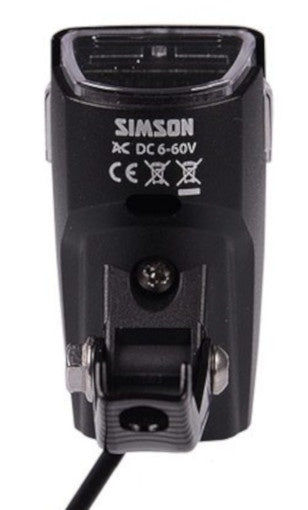 Laad de afbeelding in de Gallery-viewer, Simson Koplamp Luna E-Bike Led 6 Cm Voorvork 25 Lux Zwart
