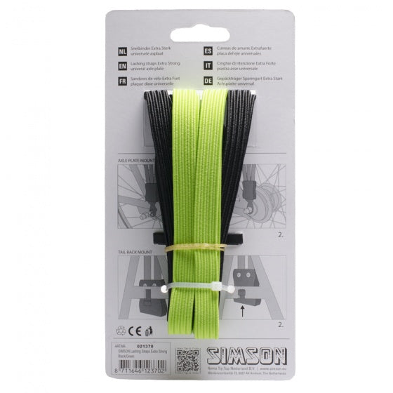 Laad de afbeelding in de Gallery-viewer, Simson Snelbinder 4-Binder 61 Cm Zwart/Groen

