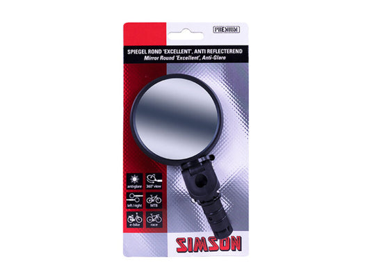 Simson Spiegel Rond Excellent In Stuur Anti Reflectie