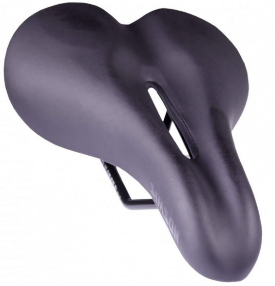 Laad de afbeelding in de Gallery-viewer, Simson Hybrid Zadel Unisex Zwart
