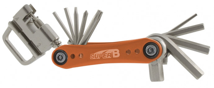 Super B Multitool Tb-Fd40 17 Functies 73 X 45 Mm Rvs Oranje