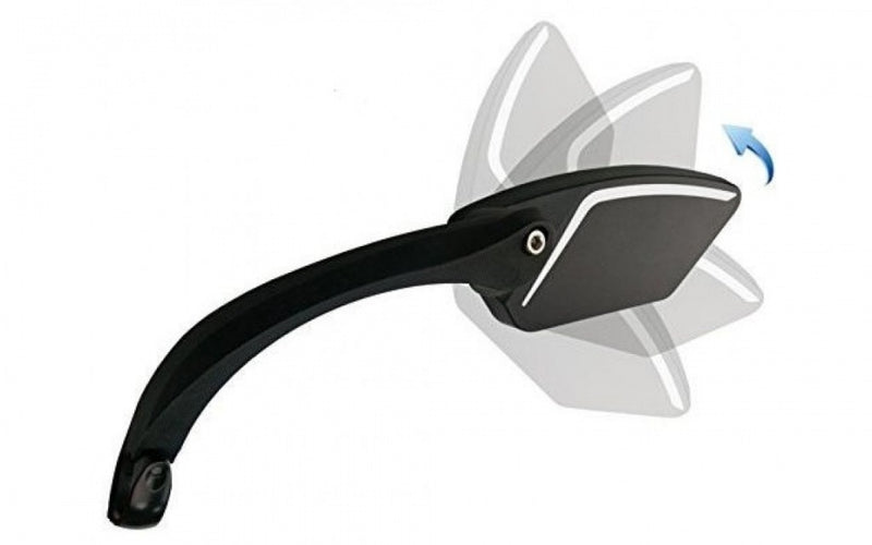 Laad de afbeelding in de Gallery-viewer, Vwp Fietsspiegel Verstelbaar E-Bike 12 Cm Links Zwart
