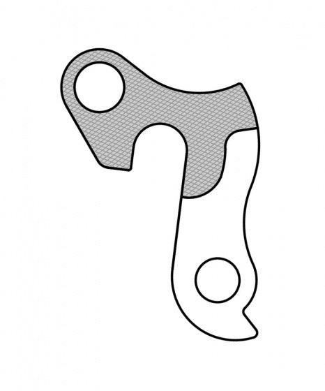 Laad de afbeelding in de Gallery-viewer, Union Derailleurhanger Gh-255 Bulls 60 Mm Zilver
