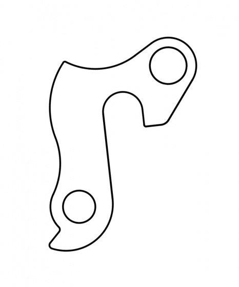 Laad de afbeelding in de Gallery-viewer, Union Derailleurhanger Gh-255 Bulls 60 Mm Zilver
