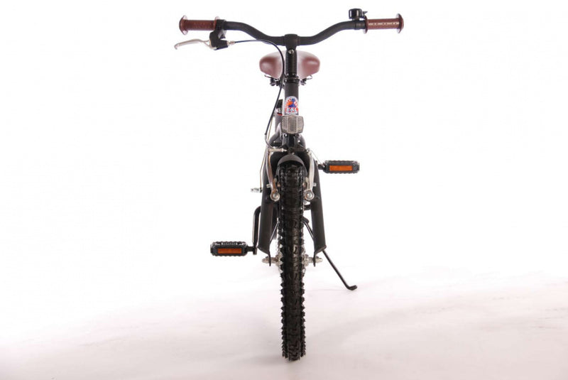 Laad de afbeelding in de Gallery-viewer, Volare Black Cruiser 18 Inch 27 Cm Jongens Terugtraprem Matzwart
