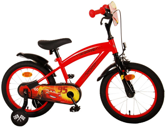 Disney Cars Jongens Terugtraprem  16 inch 28 cm rood/zwart
