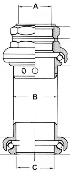 Vwp Balhoofdstel 1 Inch Zwart