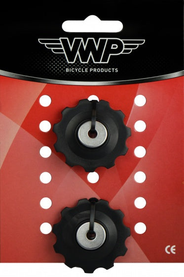Vwp Derailleurwieltjes 11 Tanden Single Speed Zwart 2 Stuks