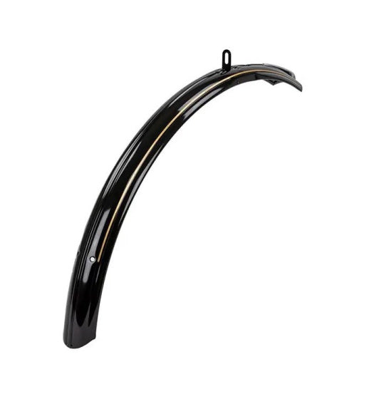 Laad de afbeelding in de Gallery-viewer, Vwp Voorspatbord 28 Inch Staal Zwart/Goud
