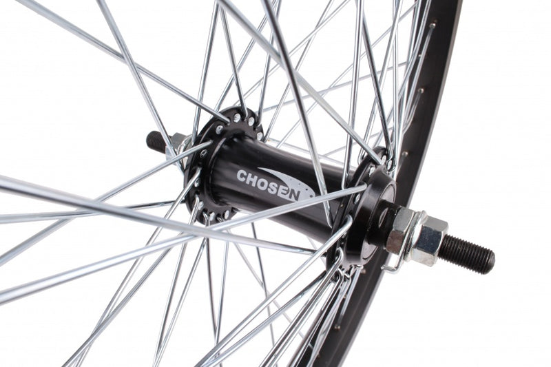 Laad de afbeelding in de Gallery-viewer, Vwp Voorwiel Freestyle 20 Inch Aluminium 48G Zwart

