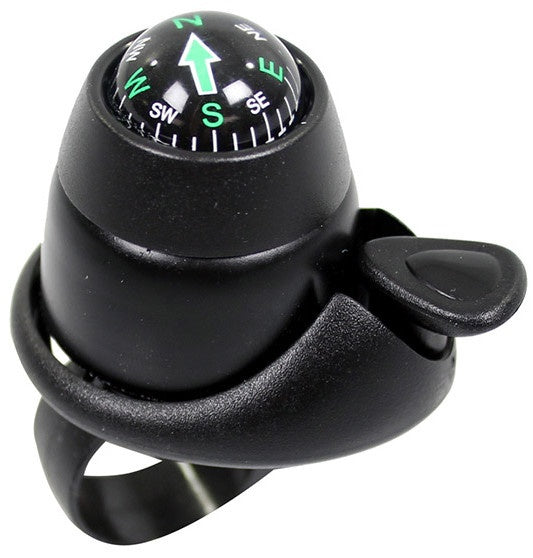 Widek Fietsbel Met Kompas 34 Mm Zwart