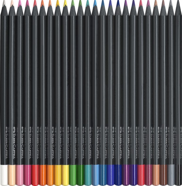 Laad de afbeelding in de Gallery-viewer, Faber Castell Fc-116424 Kleurpotloden Black Edition In Etui 24 Stuks
