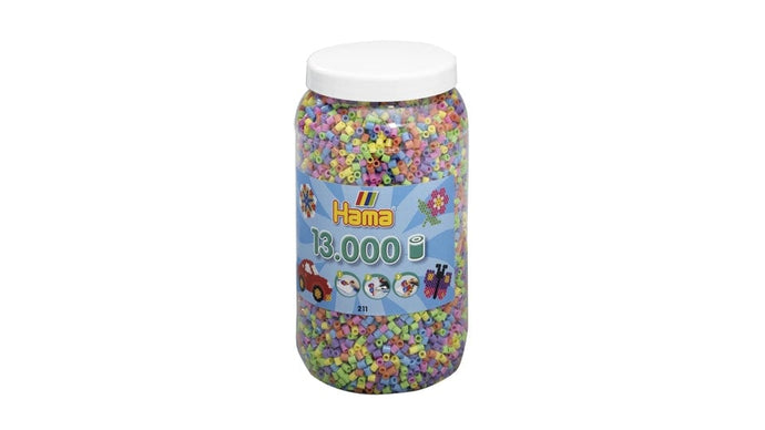 Hama Strijkkralen Ton Met 13000 Stuks Pastel