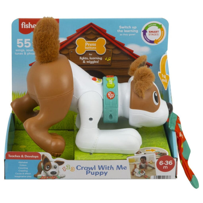 Fisher Price Crawl With Me Puppy + Licht En Geluid