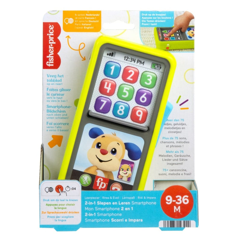 Laad de afbeelding in de Gallery-viewer, Fisher Price 2In1 Slepen En Leren Smartphone + Licht En Geluid
