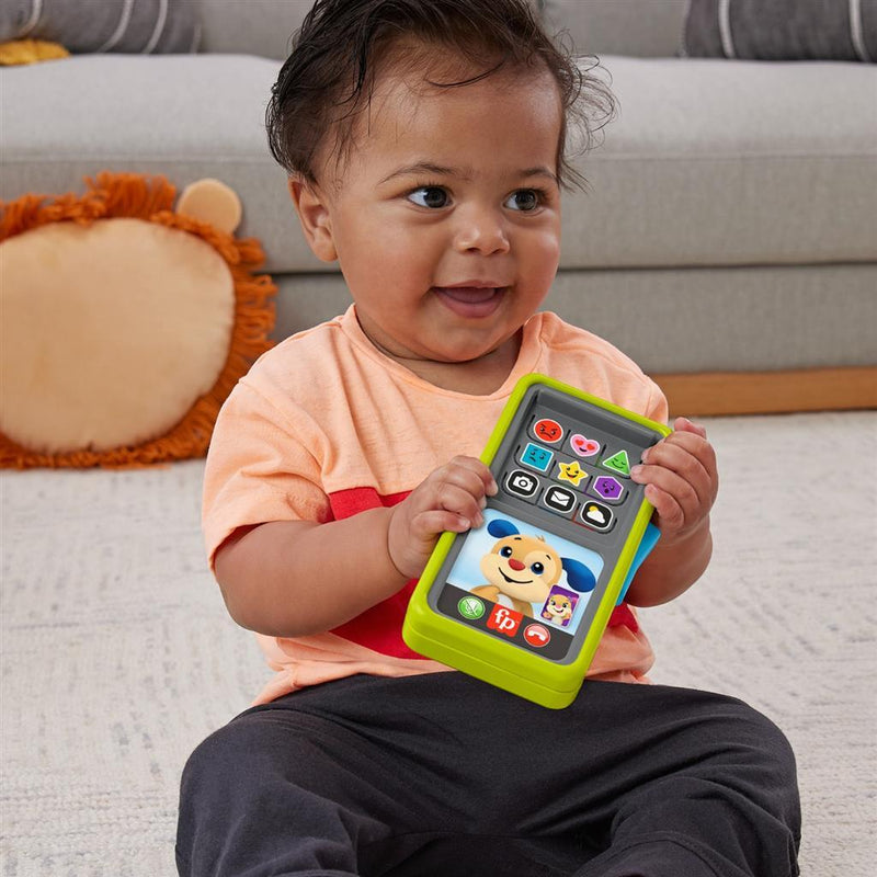 Laad de afbeelding in de Gallery-viewer, Fisher Price 2In1 Slepen En Leren Smartphone + Licht En Geluid
