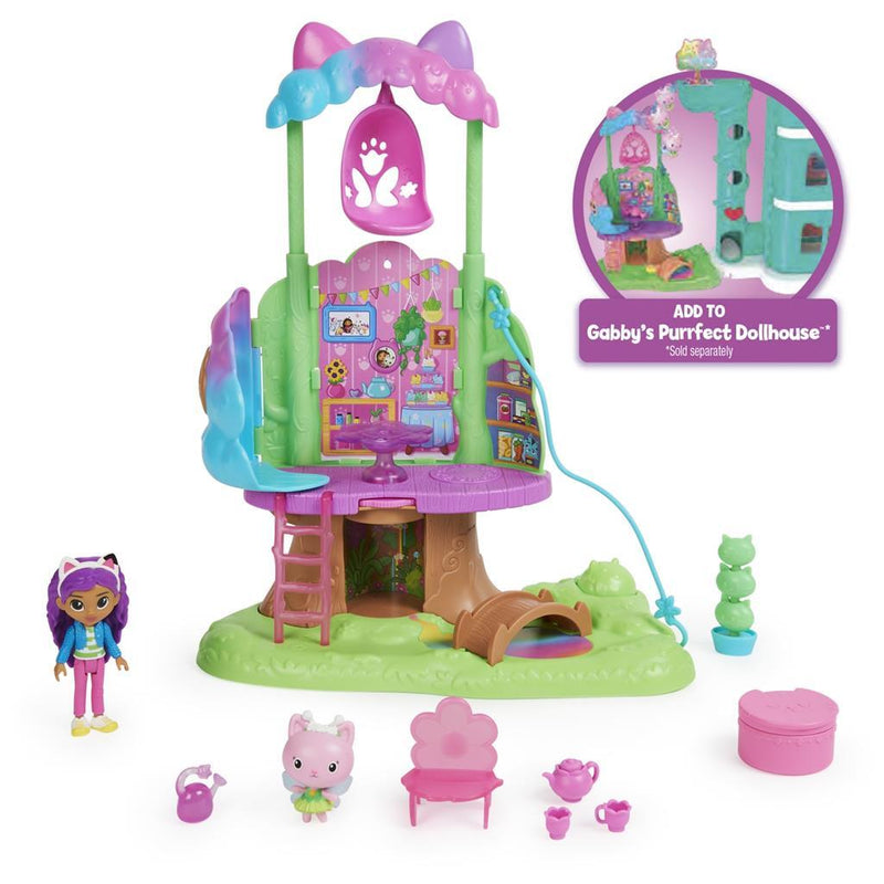 Laad de afbeelding in de Gallery-viewer, Spin Master Gabbys Dollhouse Kittys Fairys Garden Treehouse
