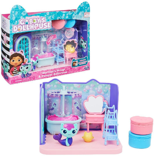 Spin Master Gabbys Dollhouse Mercats Primp And Pamper Badroom