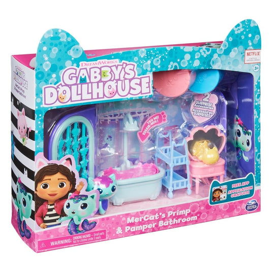 Spin Master Gabbys Dollhouse Mercats Primp And Pamper Badroom