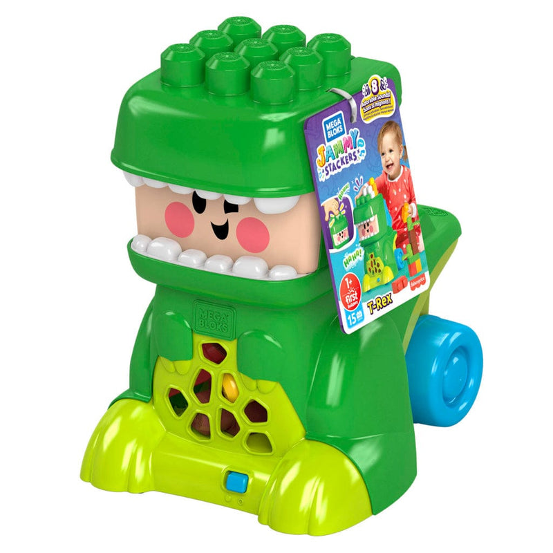 Laad de afbeelding in de Gallery-viewer, Mega Bloks Jammy Stackers T-Rex + Geluid
