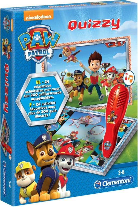 Laad de afbeelding in de Gallery-viewer, PAW PATROL: QUIZZY: 24 EDUCATIEVE ACTIVITEITEN MET MEER DAN 200 GEÏLLUSTREERDE VRAGEN
