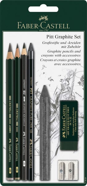 Faber Castell Fc-112997 Potloodset Faber-Castell Pitt Graphite 7-Delig Op Blister